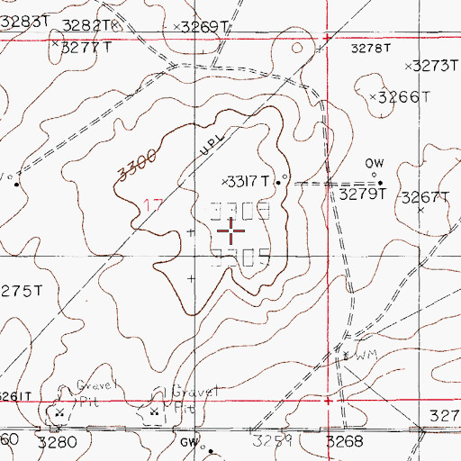 Topographic Map of KCDY-FM (Carlsbad), NM