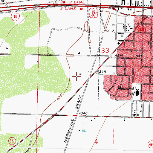 Topographic Map of KZPI-FM (Deming), NM