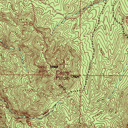 Topographic Map of KIOT-FM (Espanola), NM