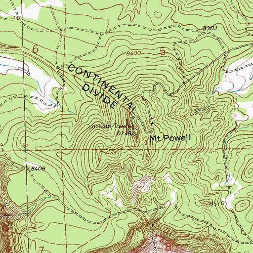 Topographic Map of KKOR-FM (Gallup), NM