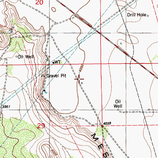 Topographic Map of KOKN-FM (Hobbs), NM