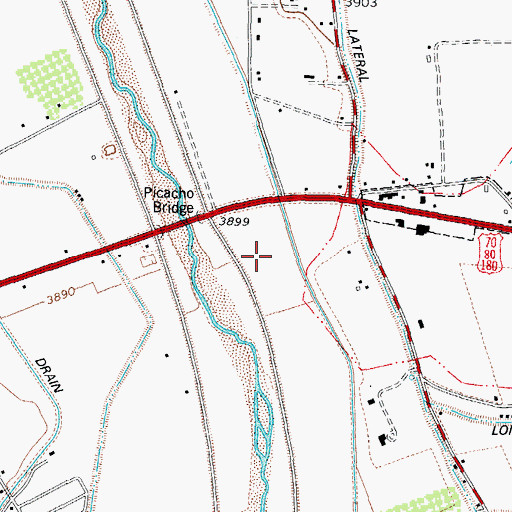 Topographic Map of KGRT-FM (Las Cruces), NM