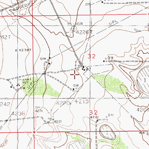Topographic Map of KWMW-FM (Maljamar), NM