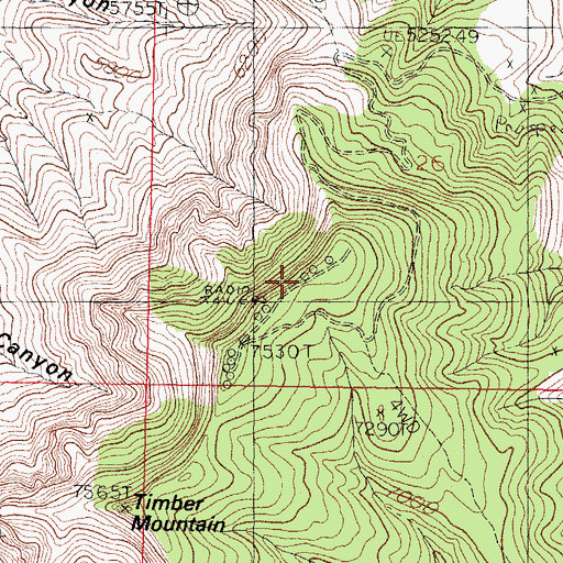 Topographic Map of KSNM-FM (Truth Or Consequences), NM