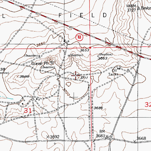 Topographic Map of KVIO-TV (Carlsbad), NM