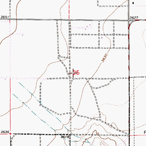 Topographic Map of KRPV-TV (Roswell), NM
