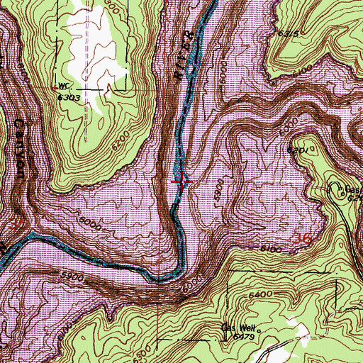 Topographic Map of La Jara Creek, NM