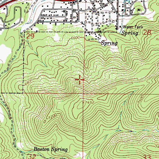 Topographic Map of KRUI-AM (Ruidoso Downs), NM