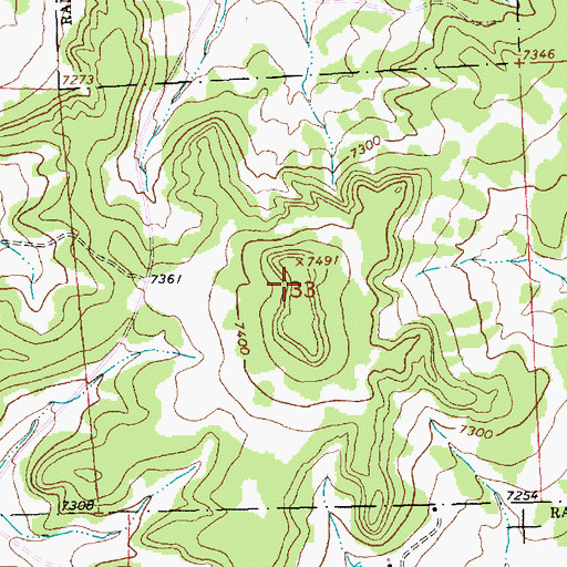 Topographic Map of KTDB-FM (Ramah), NM