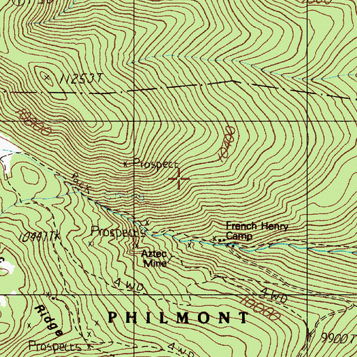 Topographic Map of Yellow Dog Number 2 Mine, NM