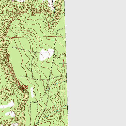 Topographic Map of Haystack Butte District Mine, NM
