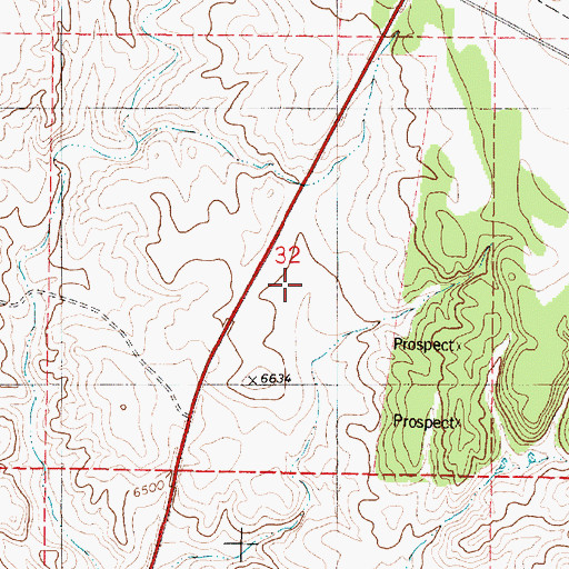 Topographic Map of Iron Pan Mine, NM
