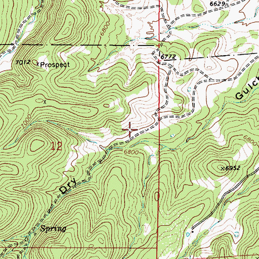 Topographic Map of Little Nell Mine, NM