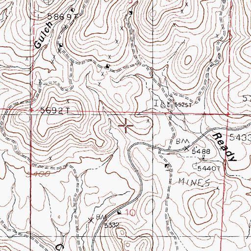 Topographic Map of McKinley Mine, NM