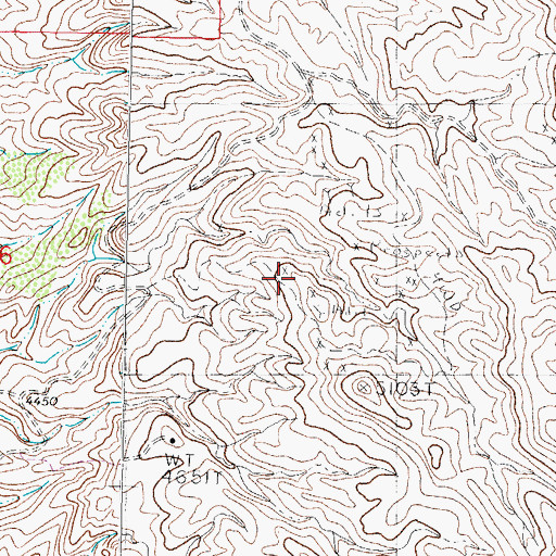 Topographic Map of Black Jack Mine, NM