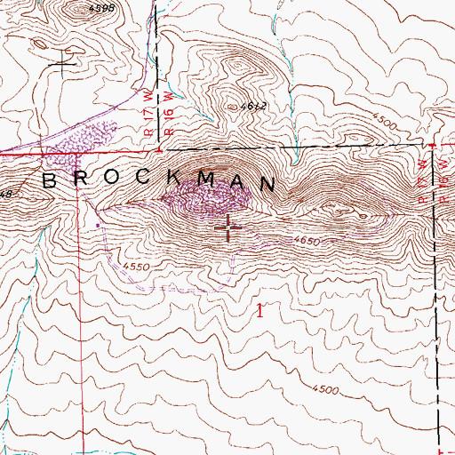 Topographic Map of Waldo Mine, NM