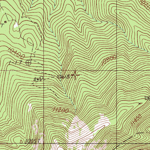 Topographic Map of Mount Vernon Mine, NM