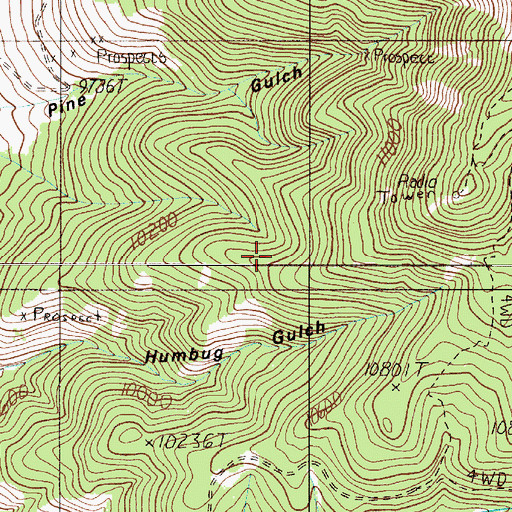 Topographic Map of Politician Mine, NM