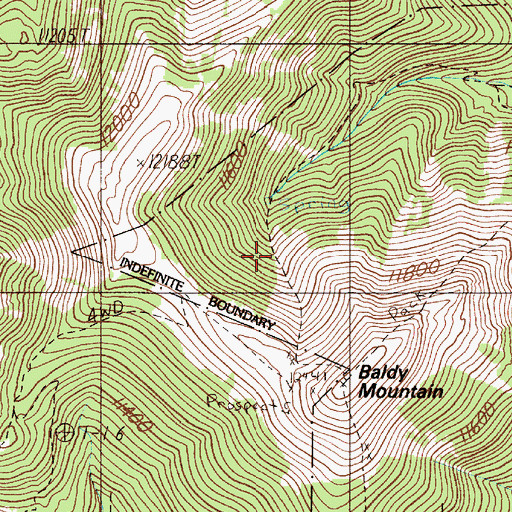 Topographic Map of Raton Mine, NM