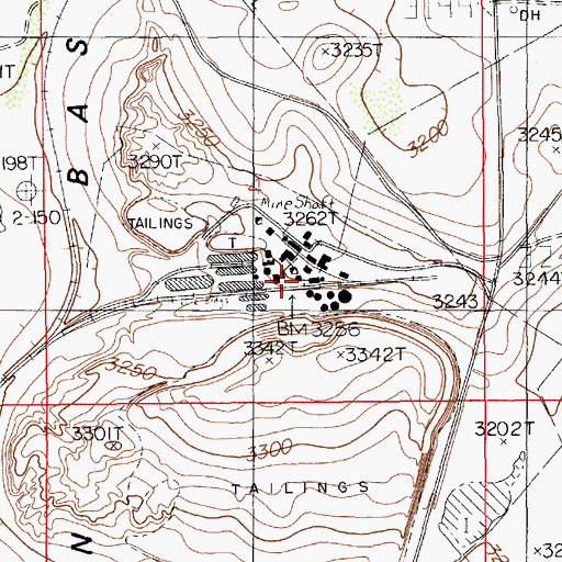 Topographic Map of PCA Plant Mine, NM