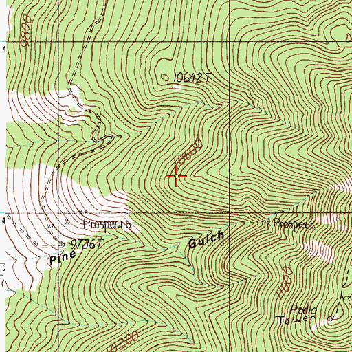 Topographic Map of Utility Mine, NM