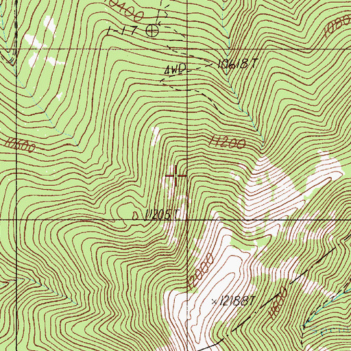 Topographic Map of Mountain View Number 2 Mine, NM