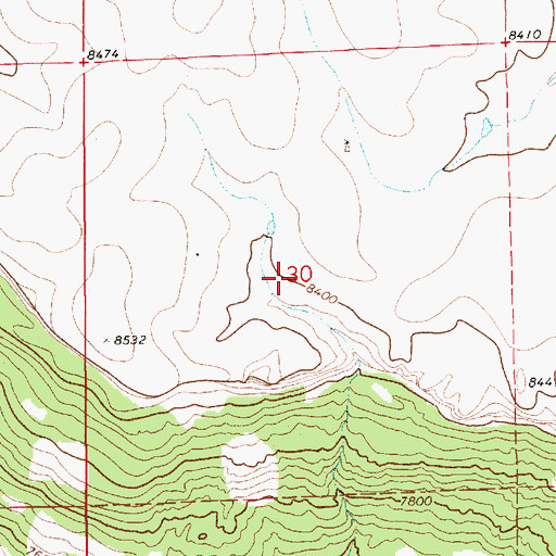 Topographic Map of Yankee Number Five Mine, NM