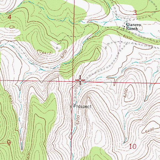 Topographic Map of Black Eagle Mine, NM