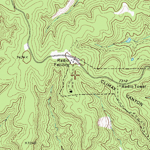 Topographic Map of Gardiner Number One Mine, NM