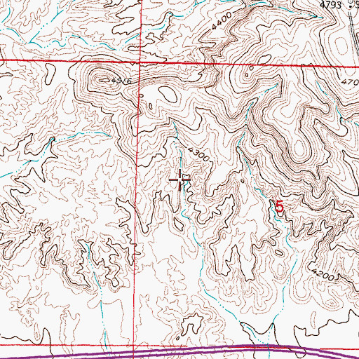 Topographic Map of Morgan Mine, NM