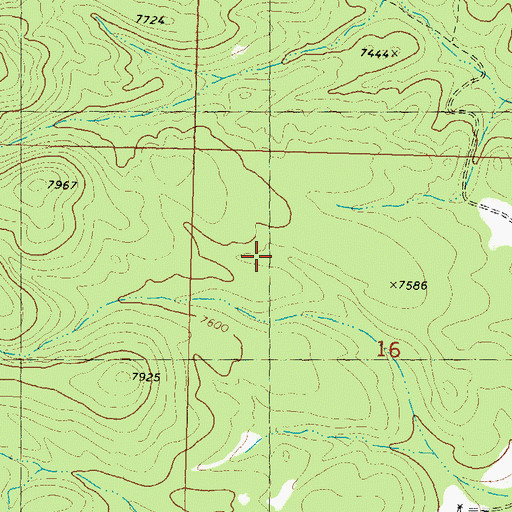 Topographic Map of Black Box Mine, NM