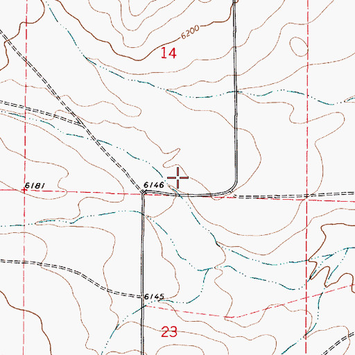 Topographic Map of Riverside Mine, NM