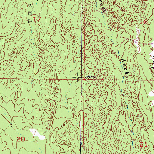 Topographic Map of Kosack Mining Company Mine, NM