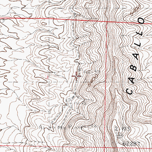 Topographic Map of Marian Mine, NM