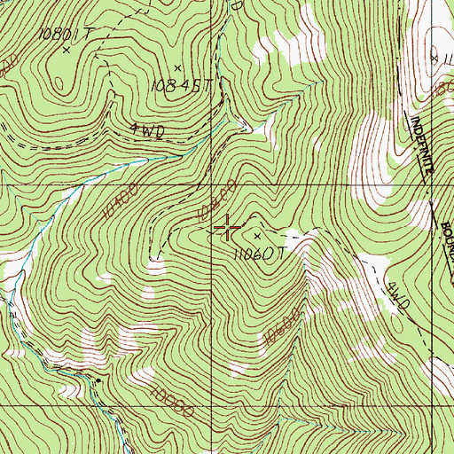 Topographic Map of Grey Eagle Number Two Mine, NM