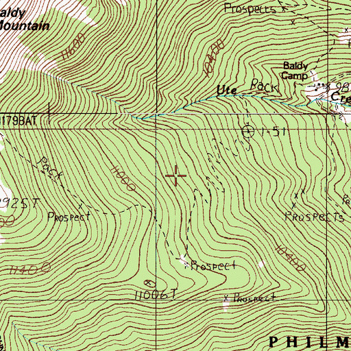 Topographic Map of Good Fairy Mine, NM