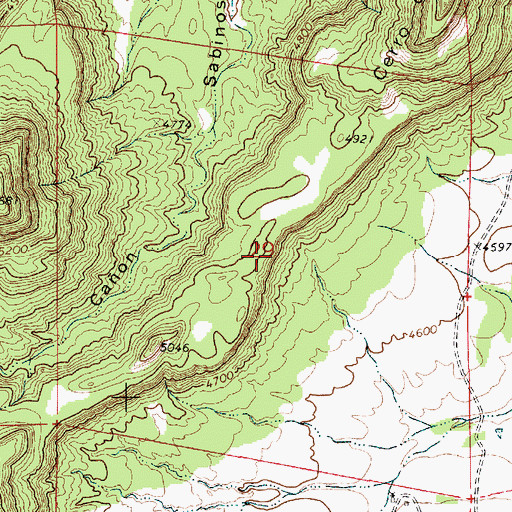 Topographic Map of SAB Mine, NM