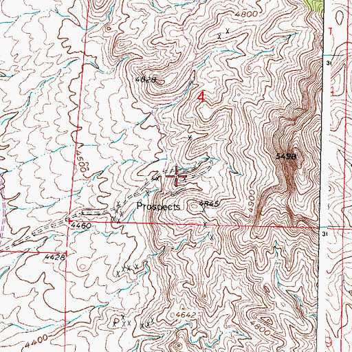 Topographic Map of Hill Top Mine, NM