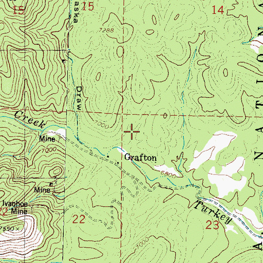 Topographic Map of Emporia Mine, NM