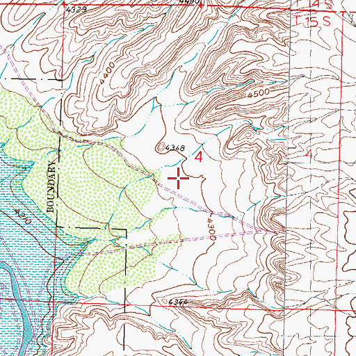 Topographic Map of Franklin Number One Mine, NM