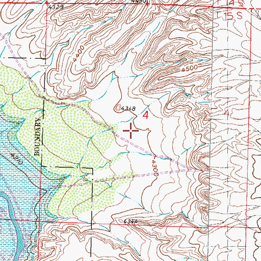 Topographic Map of Franklin Number Two Mine, NM