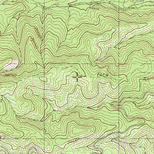 Topographic Map of Viola Mine, NM
