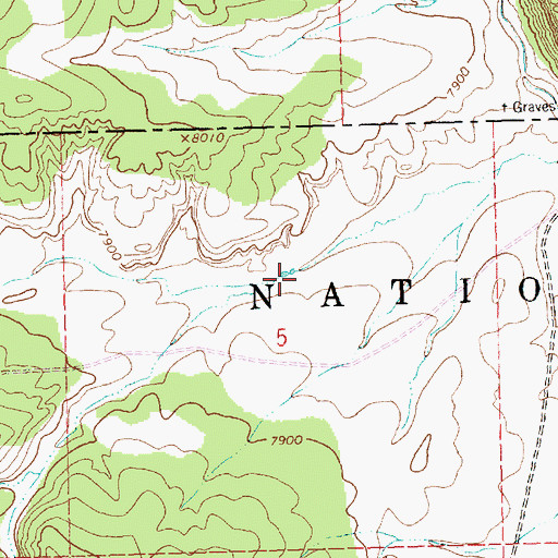 Topographic Map of Corral Tanks One and Two, NM