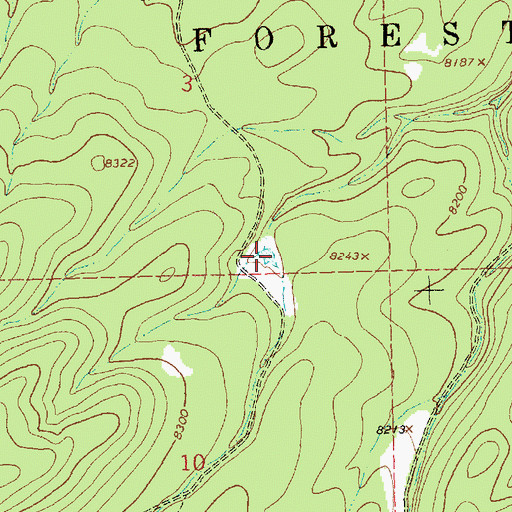 Topographic Map of Roadside Tank, NM