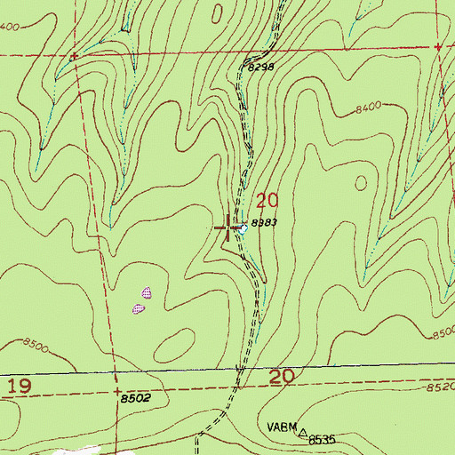 Topographic Map of Tusas Mesa Tank, NM