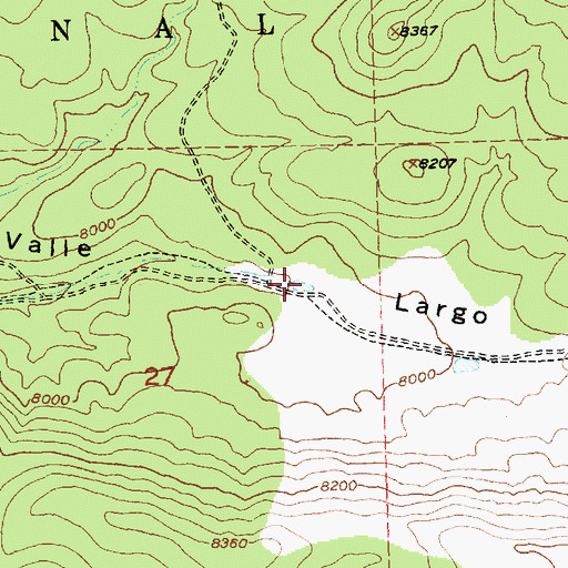 Topographic Map of Temporary Stock Tank, NM