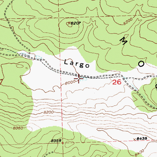 Topographic Map of Largo Stock Tank, NM