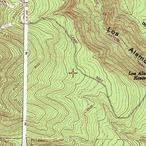 Topographic Map of Jemez Mountains, NM