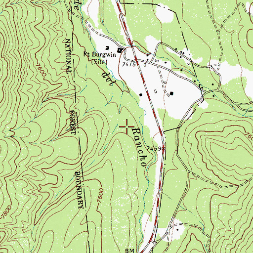 Topographic Map of Well Number 2 Water Well, NM