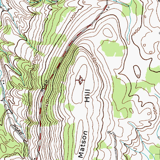 Topographic Map of Matson Hill, NY